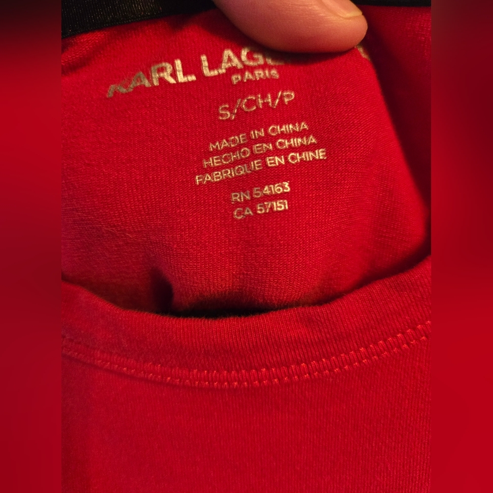 Karl Lagerfeld Red Women's Dress - Picture 3 of 12